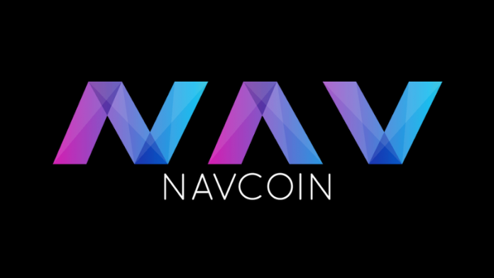Navcoin logo on a black background