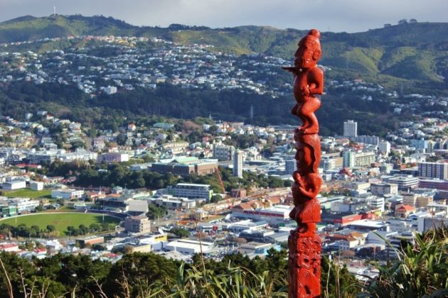 Buy Bitcoin Wellington New Zealand Statue Art on Mount Victoria