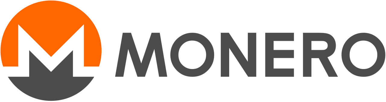 The logo of Monero (XMR) on transparent background.