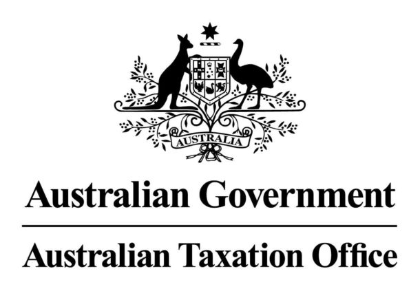 The logo of Australian Taxation Office who manages the cryptocurrency tax in Australia