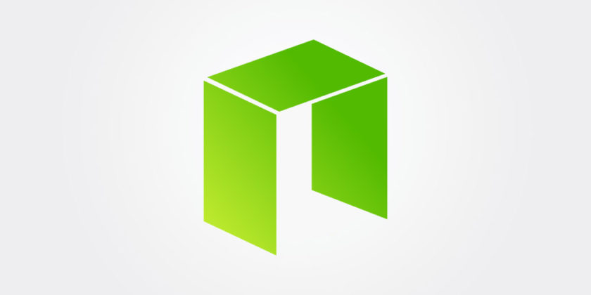The logo of NEO in white background