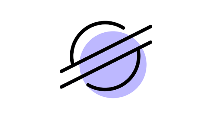 Another logo of Stellar Lumens (XLM) on white background