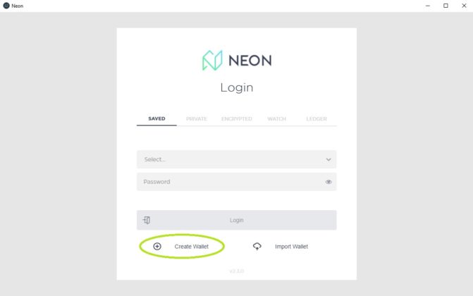 neon login page