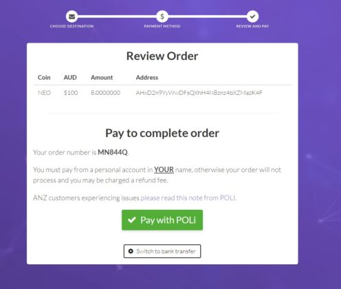 review order neo