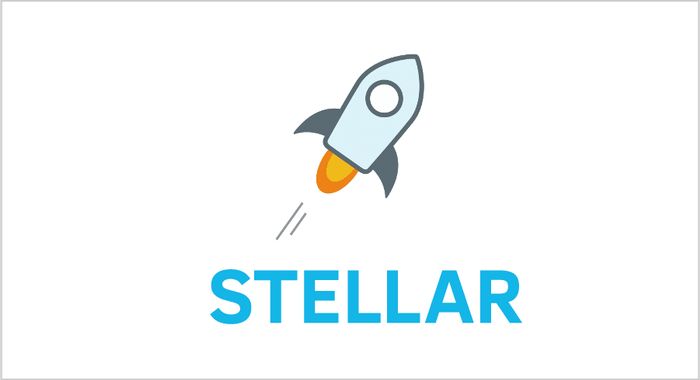 The logo of Stellar Lumens (XLM) on a white background