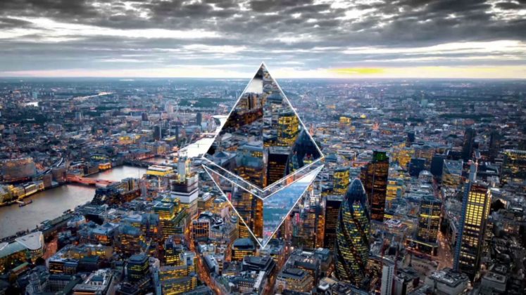 Ethereum NZ logo with city in the background