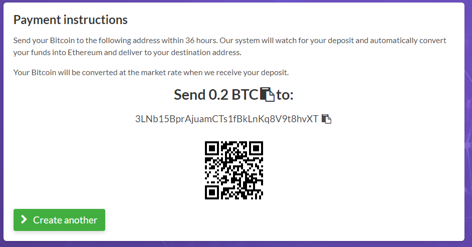 Crypto Swap Feature from Easy Crypto - Step 4