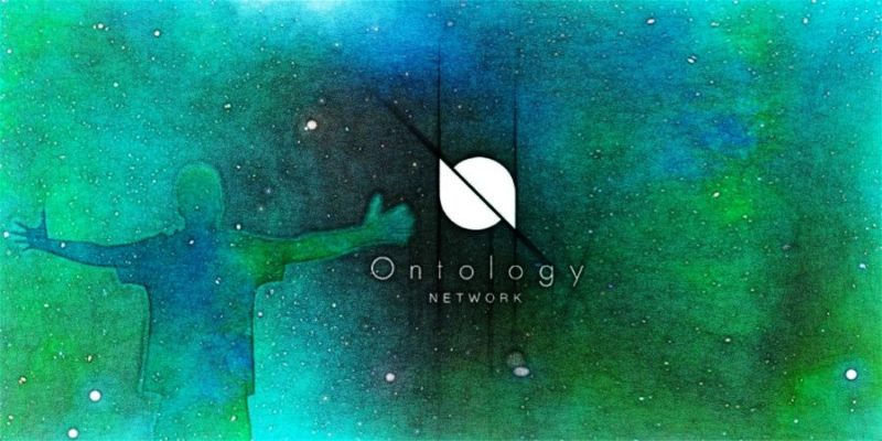 ontology logo with green background with man with arms out like a bird