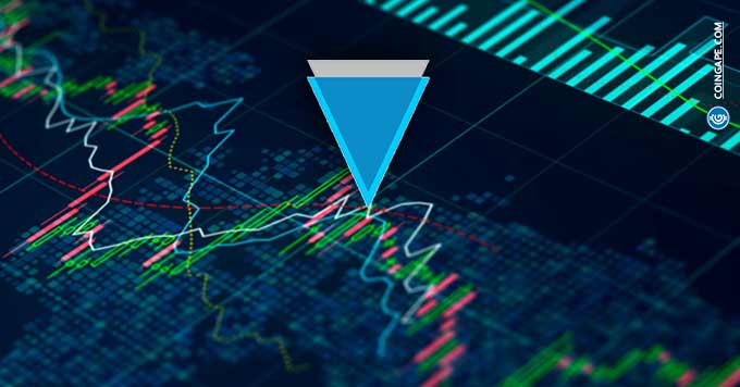 verge logo on a stock graph