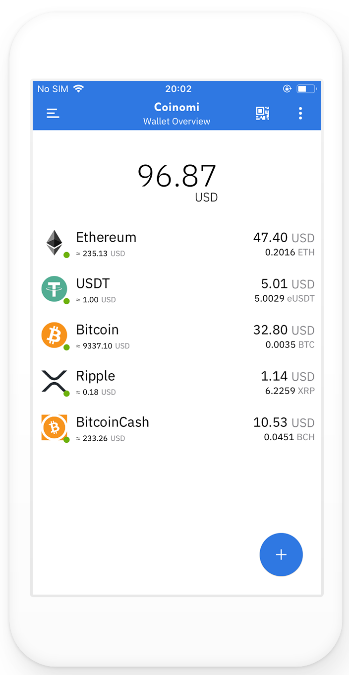 coinomi wallet mobile screenshot