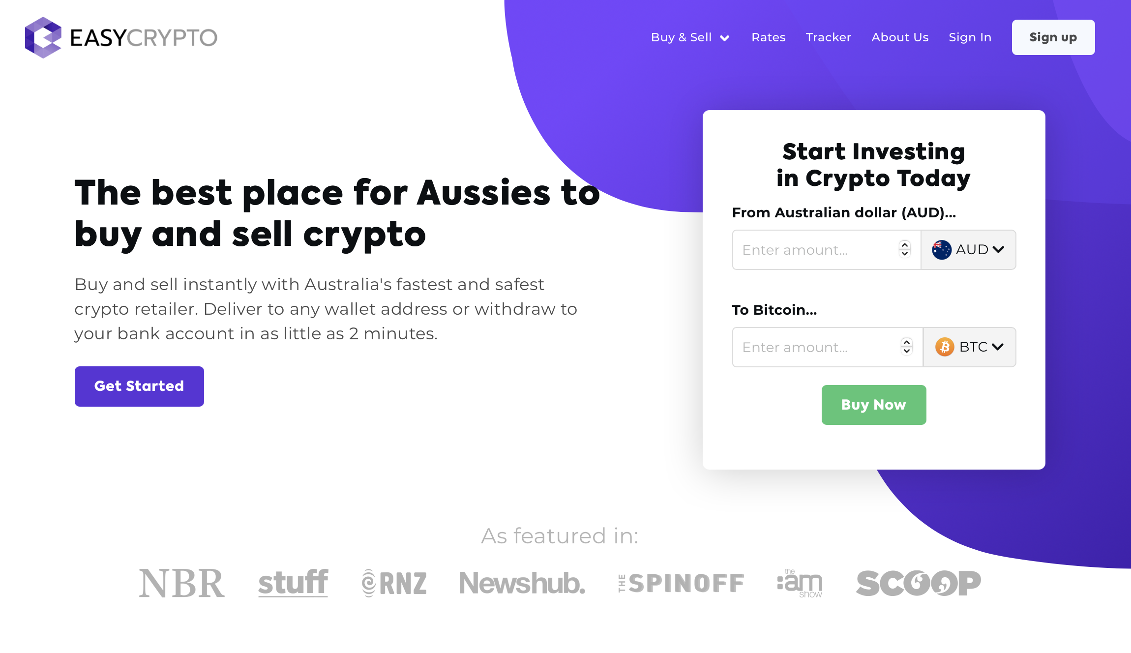 Easy Crypto is the best place for Aussies to buy and sell crypto