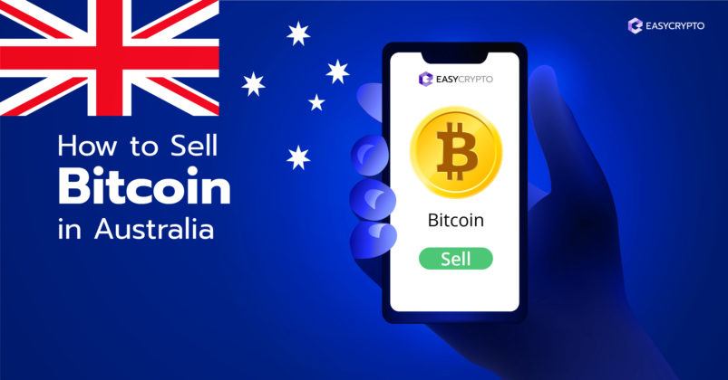 Illustration of Bitcoin on a smartphone backdropped by the Australian flag.