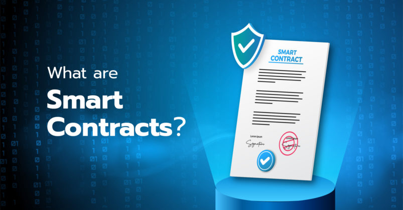 Illustration of a piece of parchment to depict the topic of what are smart contracts.