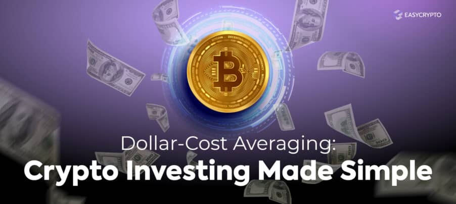 Illustration for dollar cost averaging crypto