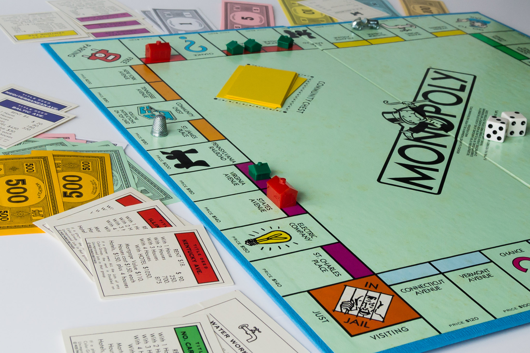 A game of monopoly.