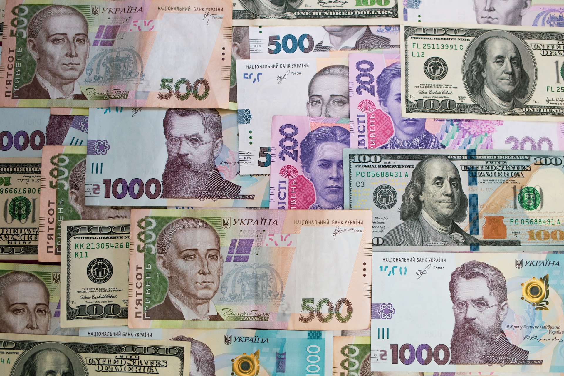 A collection of the world’s currencies.