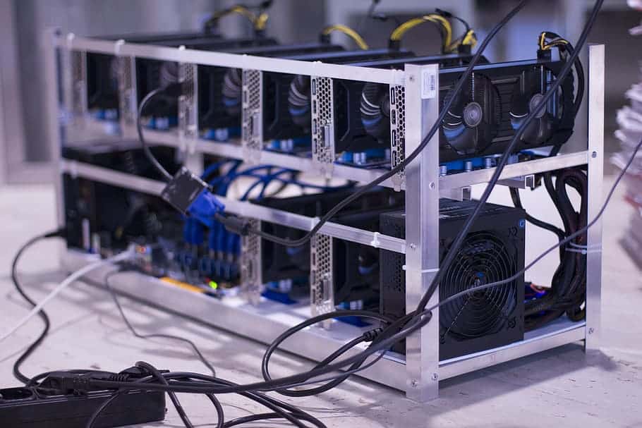 What a crypto mining rig actually looks like