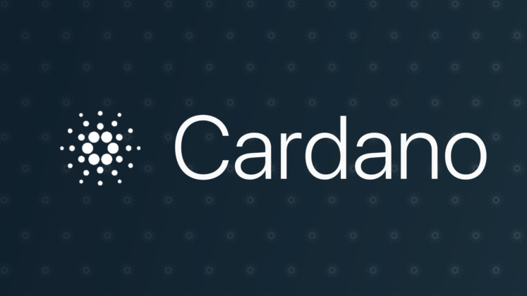 Cardano Logo on navy background
