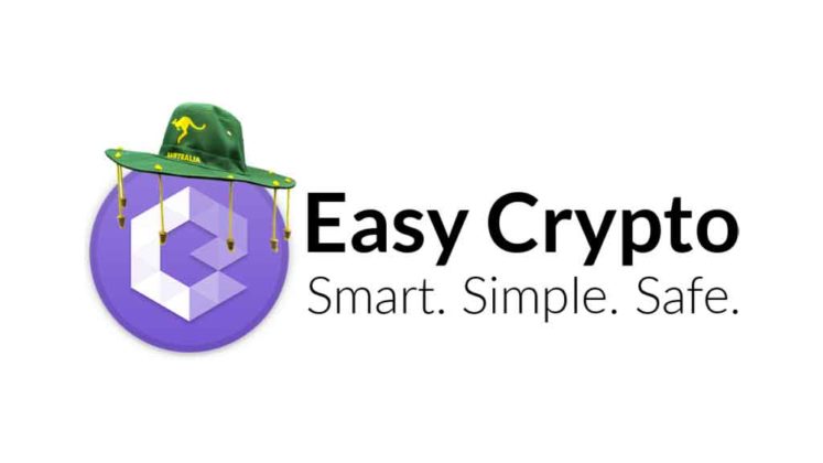 Easy Crypto Australia logo with green cork hat
