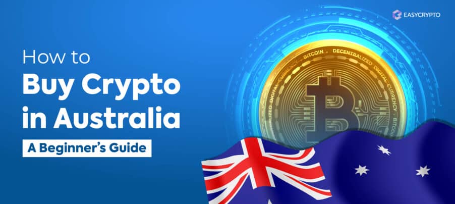 Blog cover illustration on how to buy crypto in Australia
