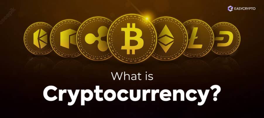 Blog cover illustration to depict what is cryptocurrency