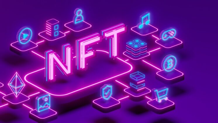 Neon purple NFT logo