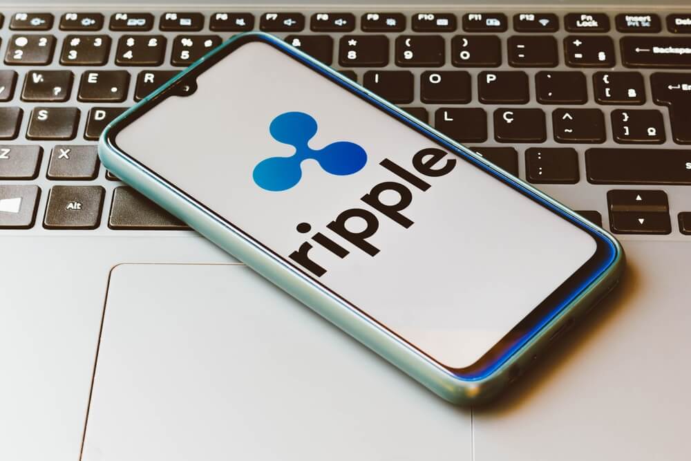 Ripple XRP showcased on a phone screen