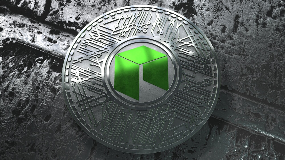 Green NEO crypto coin.