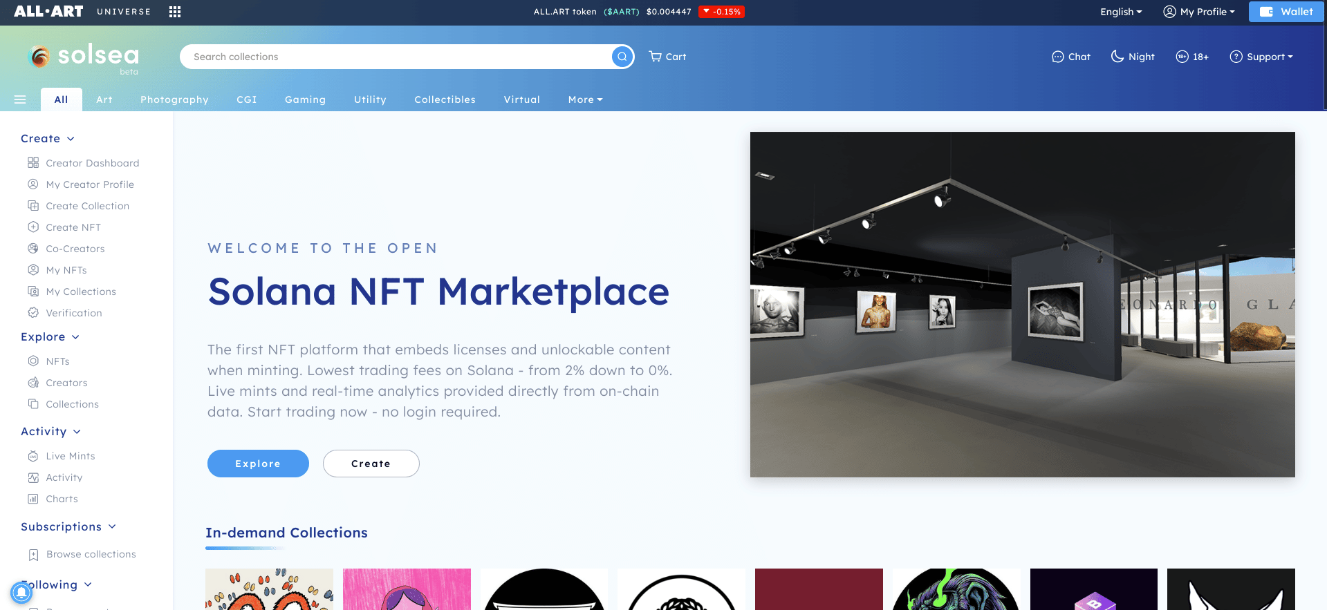 SolSea NFT Marketplace