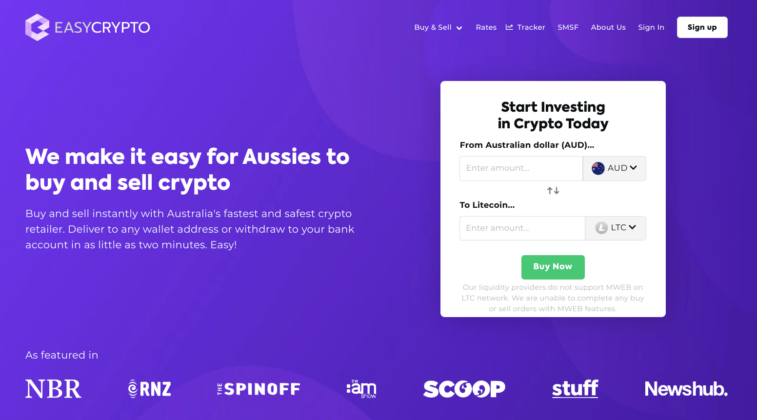 Easy Crypto Australia - buy litecoin
