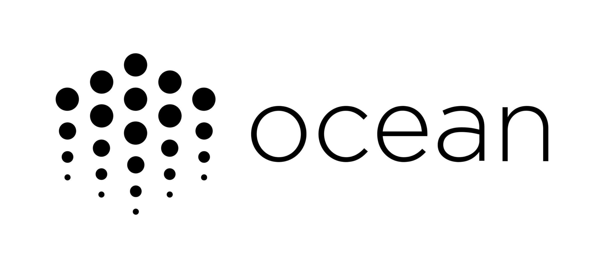 Ocean Protocol (OCEAN) logo on white background.