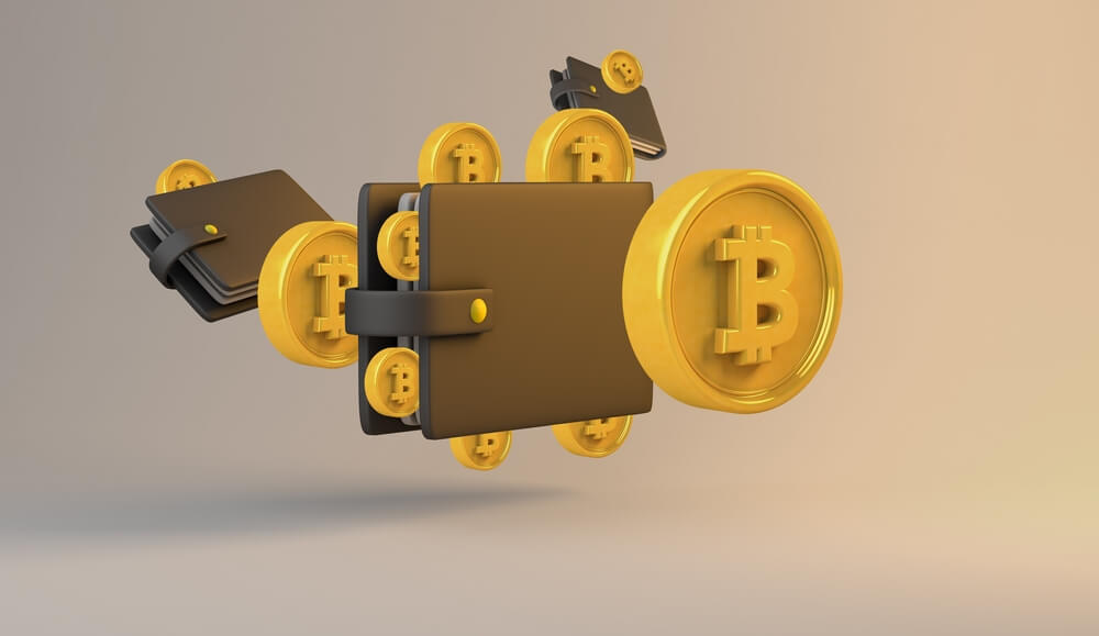 Brown bitcoin vault to illustrate crypto storage and wallet.