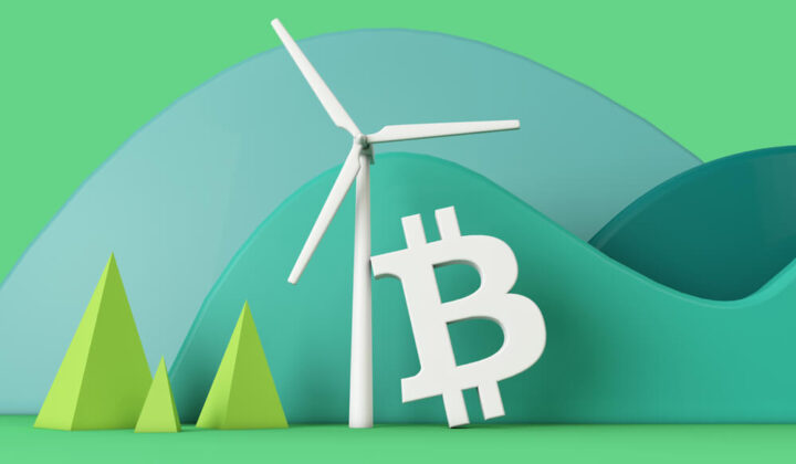 Windmill and Bitcoin logo
