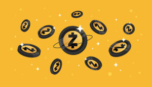 Illustration for ZCash ZEC crypto tokens