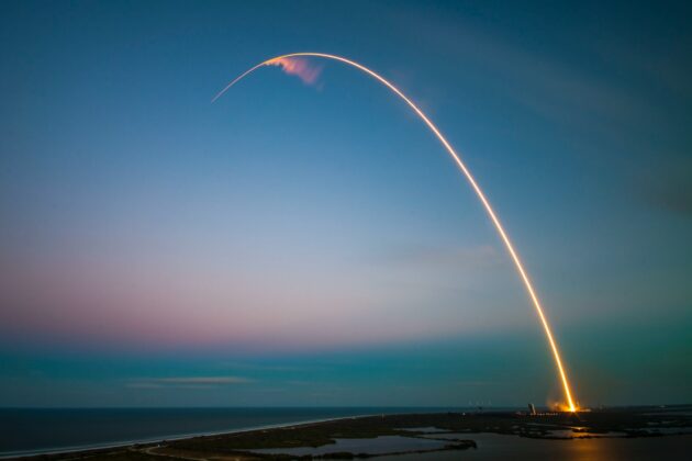 Rocket launch by SpaceX