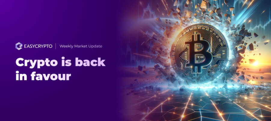 Week 8 2024 weekly HVC crypto market update blog cover.