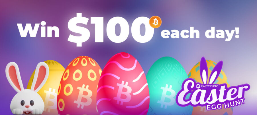 HUB - Easter Egg Hunt, Win $100 in BTC each day! HUB - Easter Egg Hunt, Win $100 in BTC each day!